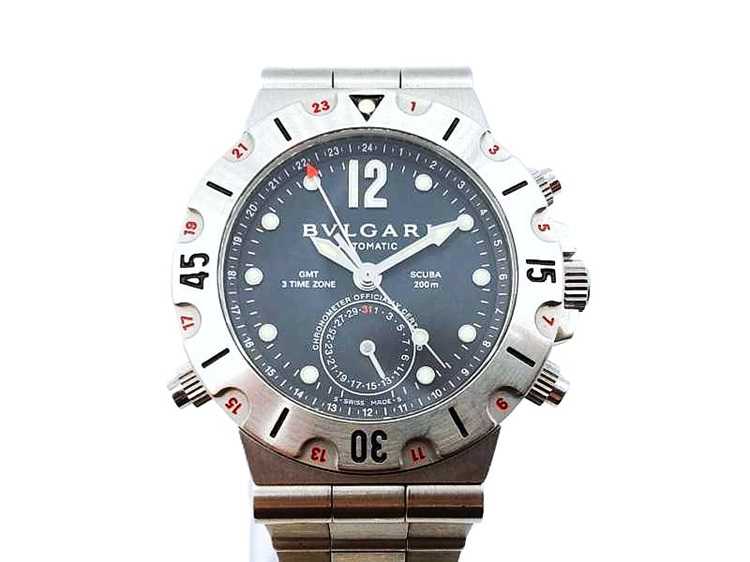 ブルガリ買取 ディアゴノ スクーバ GMT SD38SGMT